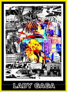 Lady Gaga in the city..