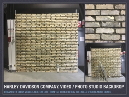 Harley-Davidson Brick Backdrop