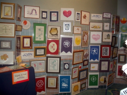 some prints displayed